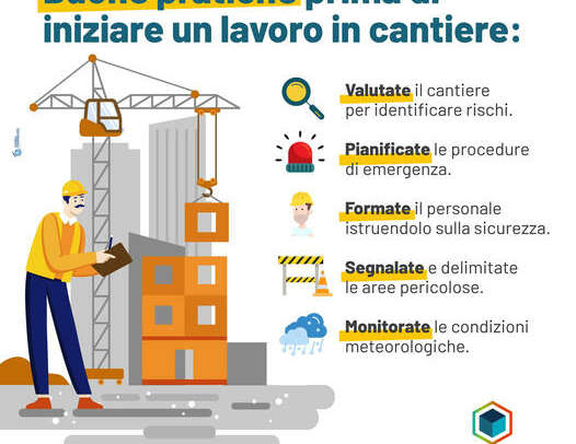 Le buone pratiche prima di iniziare un lavoro in cantiere